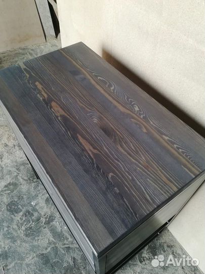 Тумба в ванную лофт из массива