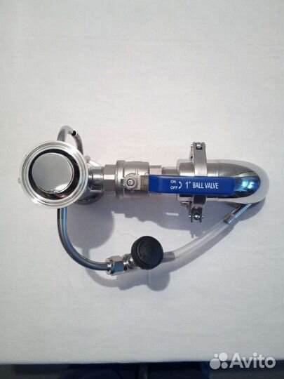 Узел отбора по пару и жидкости прямой