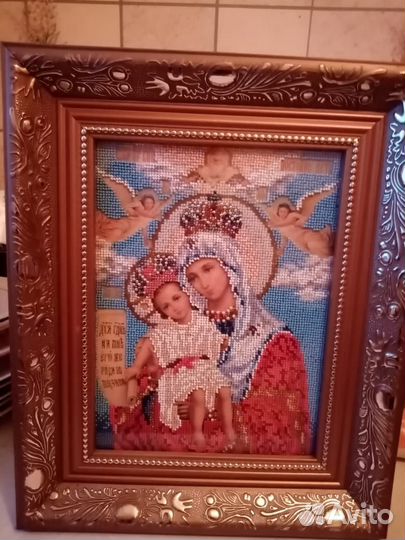 Икона, алмазная, ручная работа