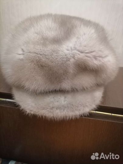 Кепка норковая женская+шарфик