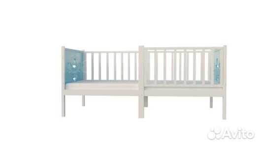 Кроватка из натурального дерева от 2х лет Лисенок