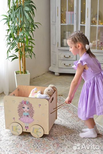 Ящик для игрушек деревянный