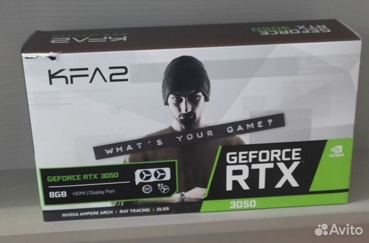 Видеокарта KFA2 GeForce RTX3050 X Black 8 гб