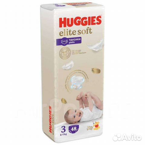 Трусики - подгузники 3 Huggies Elit Soft