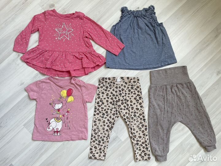 Детская одежда на девочку 9-12 мес