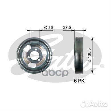 Шкив коленвала BMW/mini/peugeot/citroen 06