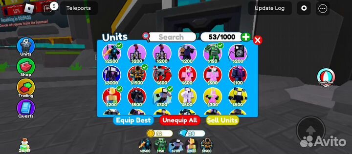 Продам юнитов в toilet tower defense