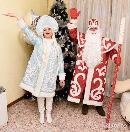 Костюм в аренду деда мороза и снегурочки
