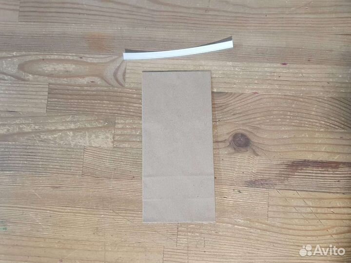 Крафт пакет с зажимом