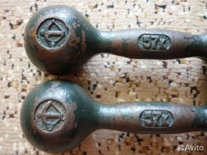 Гантели чугунные 3 кг. СССР