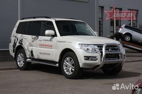 Кенгурятник на mitsubishi pajero 3-4