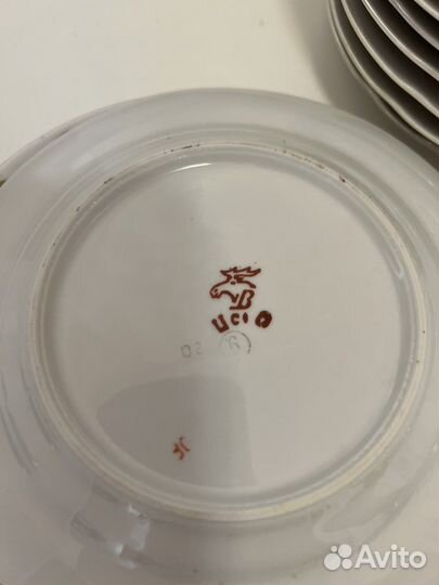 Десертные тарелки дулево