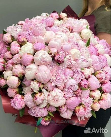 Свадебный букет из пионов