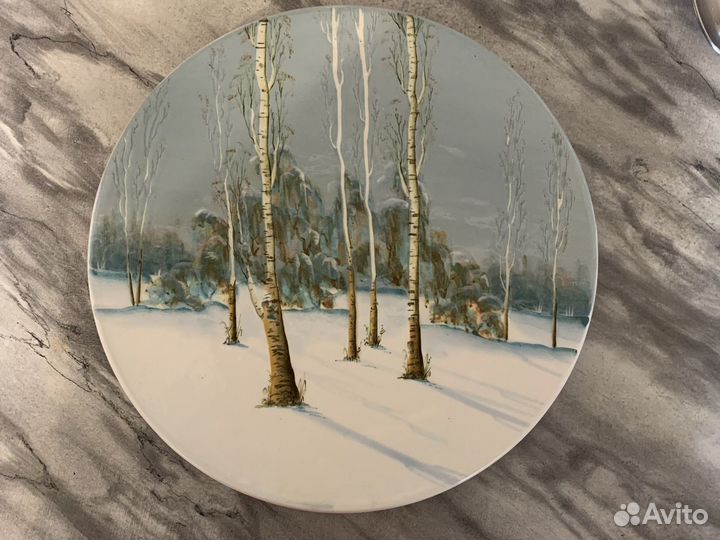Настенная тарелка «тополя»