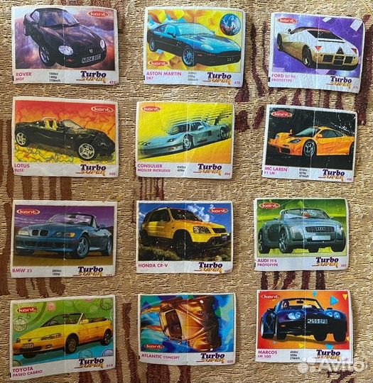 Вкладыши Turbo разных серий