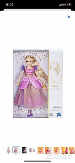 Новая Оригинальяная кукла рапунцель Disney