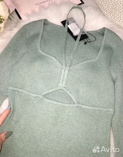 Джемпер новый, юбка миди шерсть s