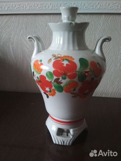 Самовар электрический фарфоровый