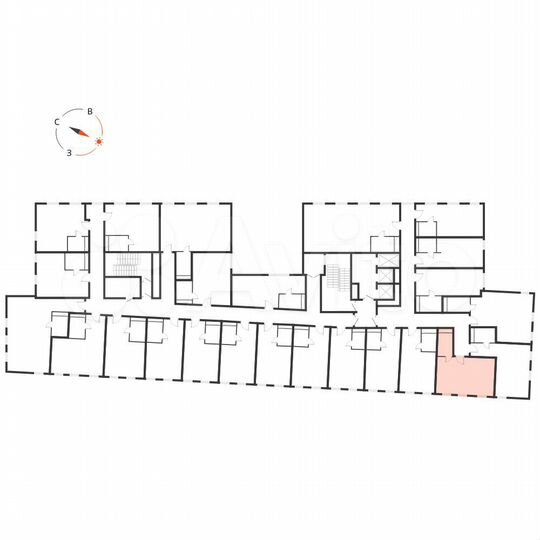 1-к. апартаменты, 33,7 м², 4/10 эт.