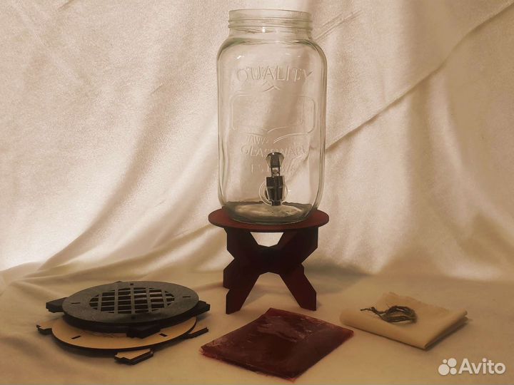 Набор для чайного гриба (лимонадник, подставка)