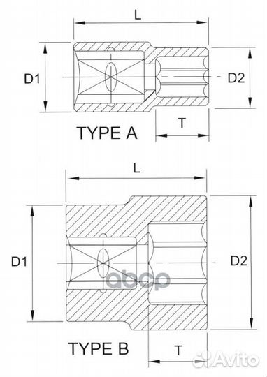 Головка торцевая 12гр. 1/2 28мм f4028 Licota