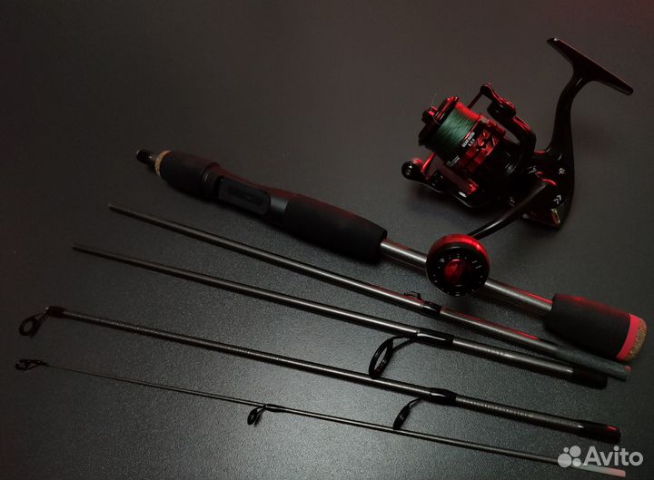 Travel спиннинг с катушкой 1.7 м очень компактный