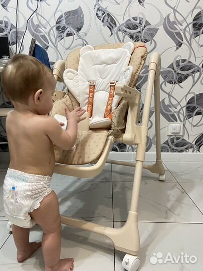 Детский стульчик для кормления happy baby