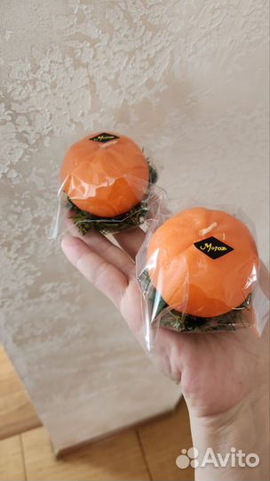 Новогодние свечи мандарин