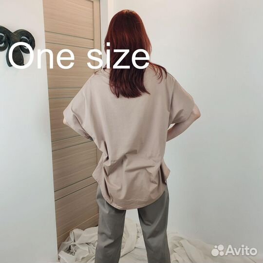 Свободная футболка Цветы LiJie One size