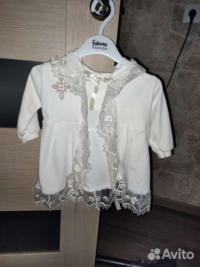 Крестильный комплект для малыша 68-74