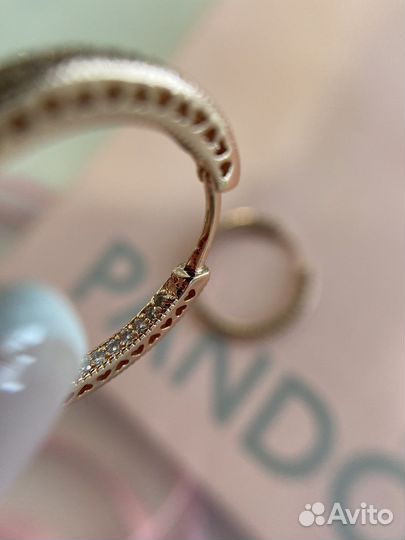 Серьги в стиле Pandora