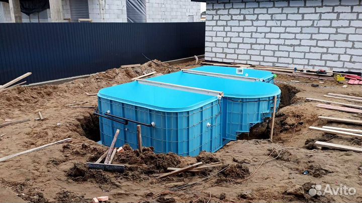 Бассейн 6x3 полипропиленовый