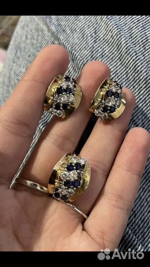 Золотые серьги 583 пробы