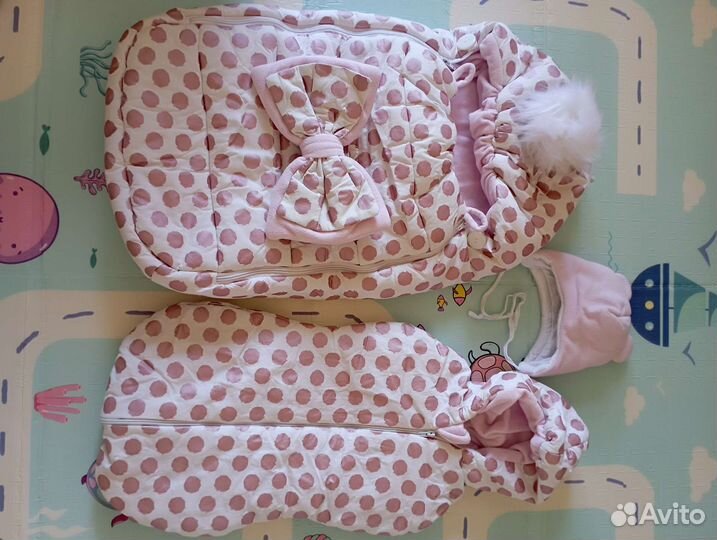 Конверт на выписку для девочки зима