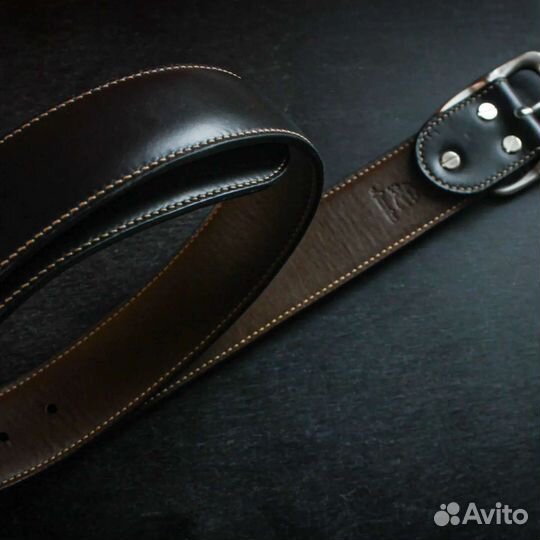 Мужской кожаный ремень