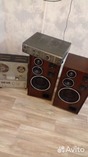 Магнитофон Союз 111,усилитель Корвет, колонки s-90