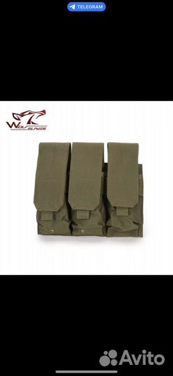 Подсумок для магазина ак олива