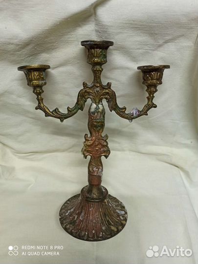 Подсвечник латунь бронза