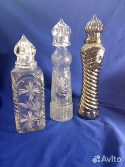 Штофы-бутылки с крышкой стопкой купол