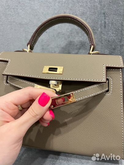 Сумка Hermes Kelly 22 mini со штампом