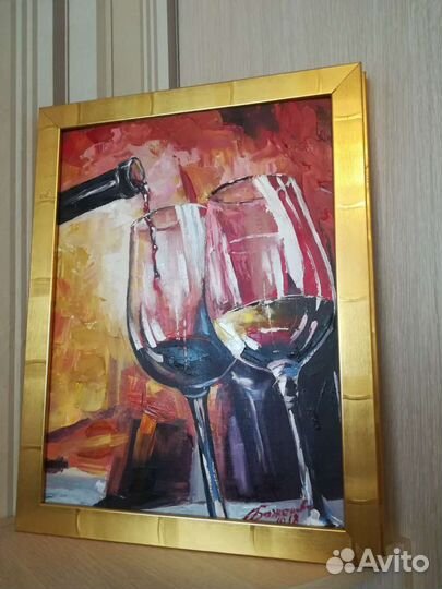 Интерьерная картина 30х40, написана маслом