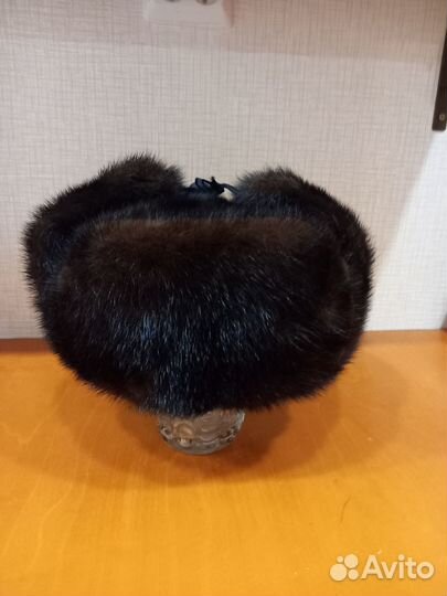 Норковая шапка мужская ушанка