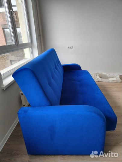 Диван книжка Лондон Люкс синий