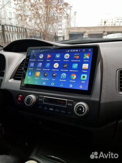 Штатная android магнитола Teyes CC3L 4/32Honda Civic