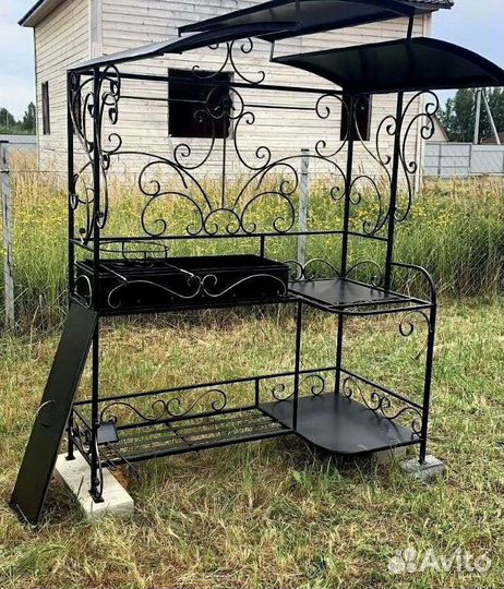 Мангал с печью