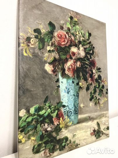 Картина «Розы в Дельфтской вазе»