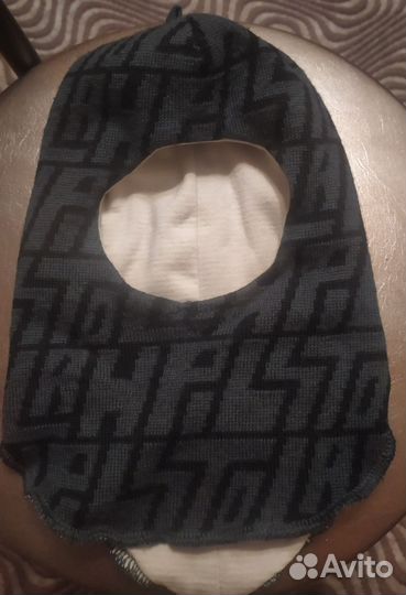 Зимняя шапка шлем для мальчика 50-52