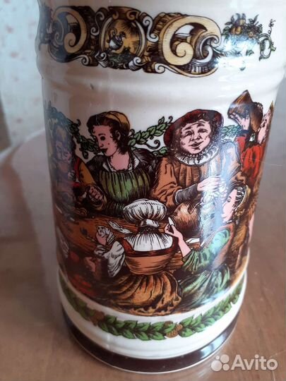 Пивная кружка с крышкой