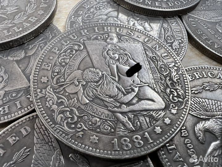 Монета один доллар 1881 Хобо коллекция реплика
