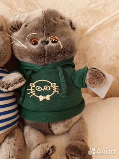 Мягкие игрушки, Басик, 30см, в пижаме, новый